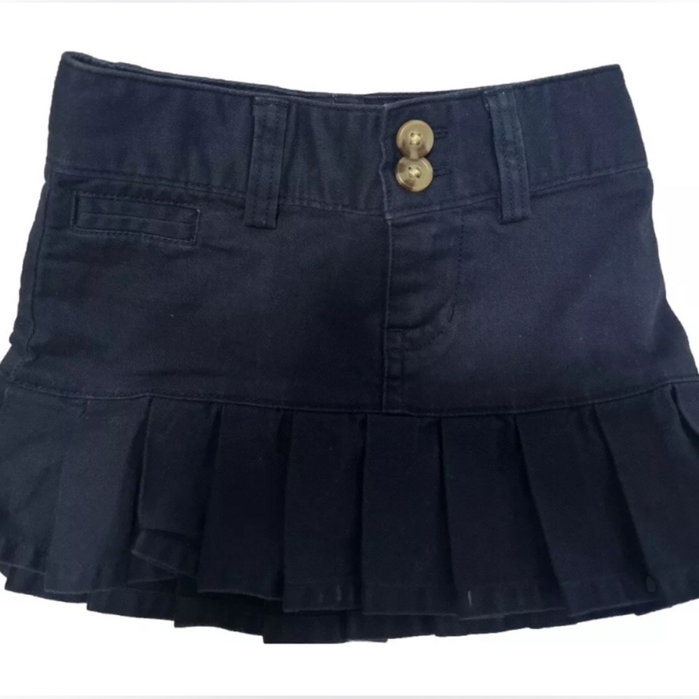 Ralph Lauren Polo Pleated Mini Skirt with Button Detail NWOT